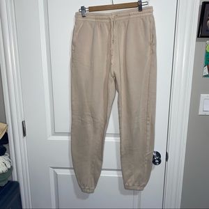 Pacsun Cream Sweatpant Joggers size L